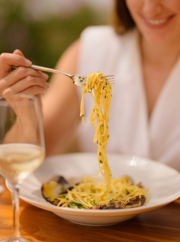 Pasta en Portobello, el restaurante italiano en el beach club Casa Bassa en Ibiza